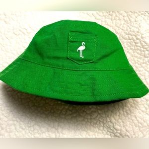 Janie and Jack Bucket Hat: Forest Green, sizes 6-12 months old